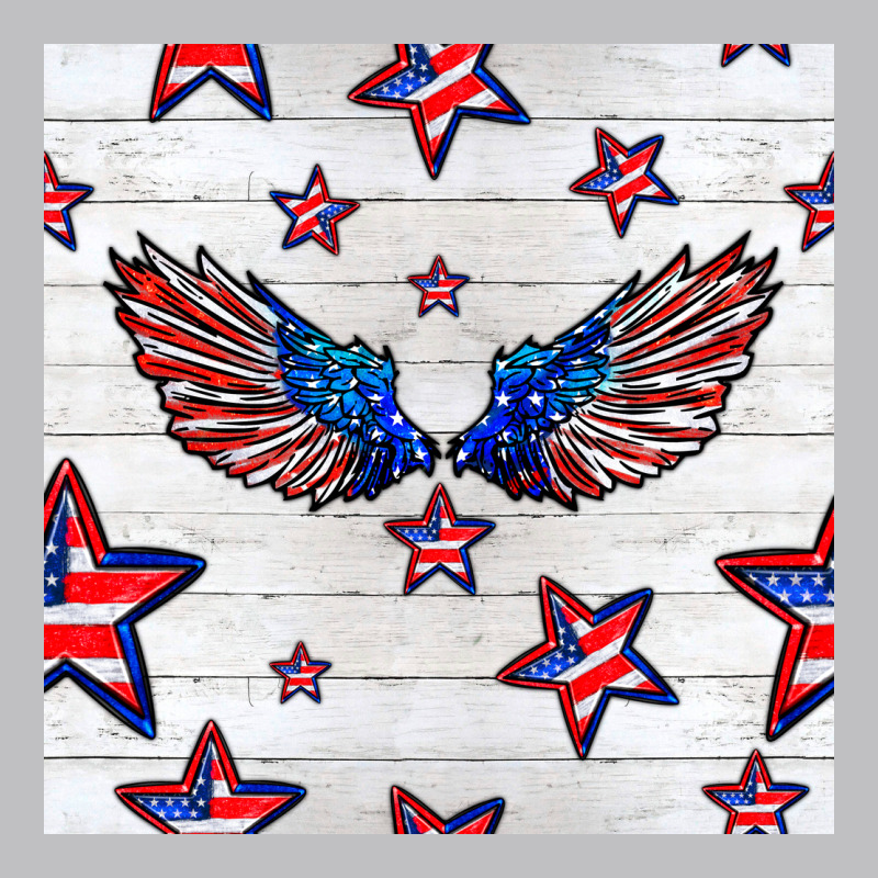 Patriotic Eagle Wing Long Sleeve Tee by BundleAndBundleShop | Teevron