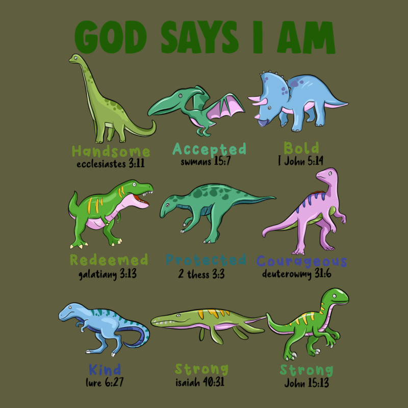God Says I Am Dinosaurs Vintage Tee by JahusDesignShop | Teevron