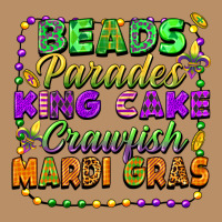 Beads Parades King Cake Crawfish Mardi Gras Vintage Hoodie | Teevron
