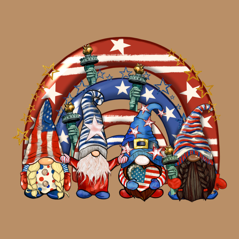 4th Of July Rainbow With Gnomes Vintage Hoodie by CowGirlArtShop | Teevron