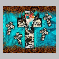 Bull Skull Cross Tumbler Classic Tee | Teevron