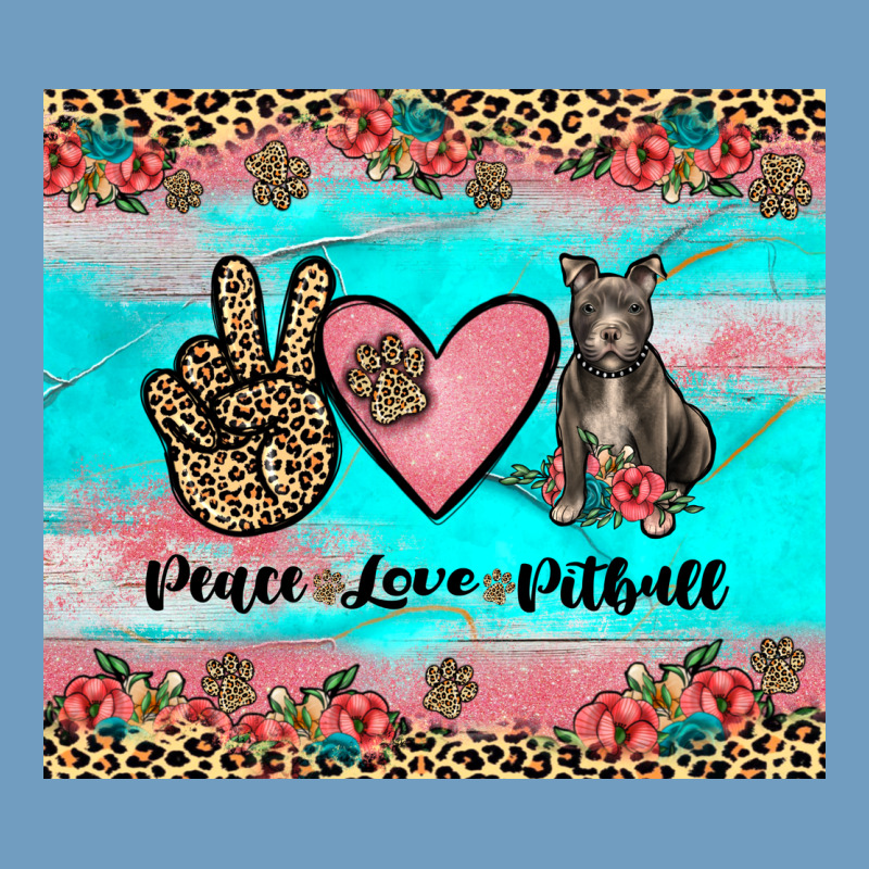Peace Love Pitbull Urban Heavy Tee by JahusDesignShop | Teevron