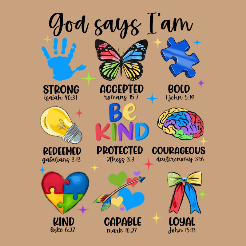 God Says I Am Autism Vintage Tee by JahusDesignShop | Teevron