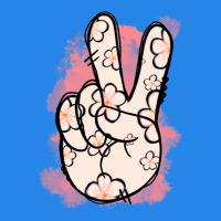 Floral Peace Sign Premium Hoodie | Teevron