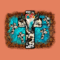Bull Skull Cross Backgraund Classic Tee | Teevron