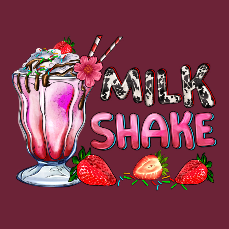 Milkshake With Strawberry Long Sleeve Tee by AdoDesignShop | Teevron