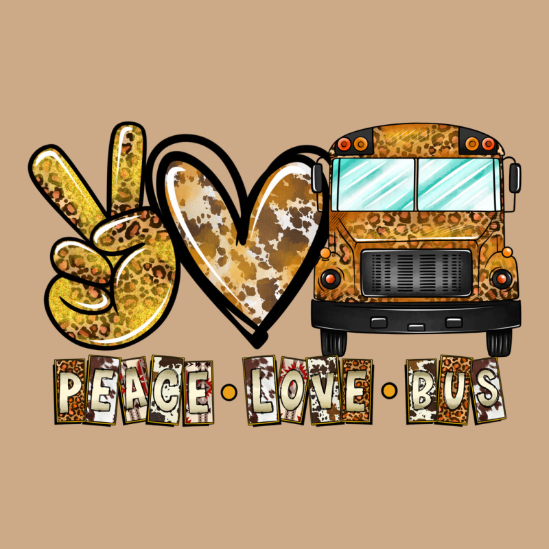 Peace Love Bus Vintage Hoodie by CowhideDigitalArt | Teevron