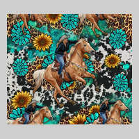 Cowgirl Sunflower Turquoise Premium Tee | Teevron