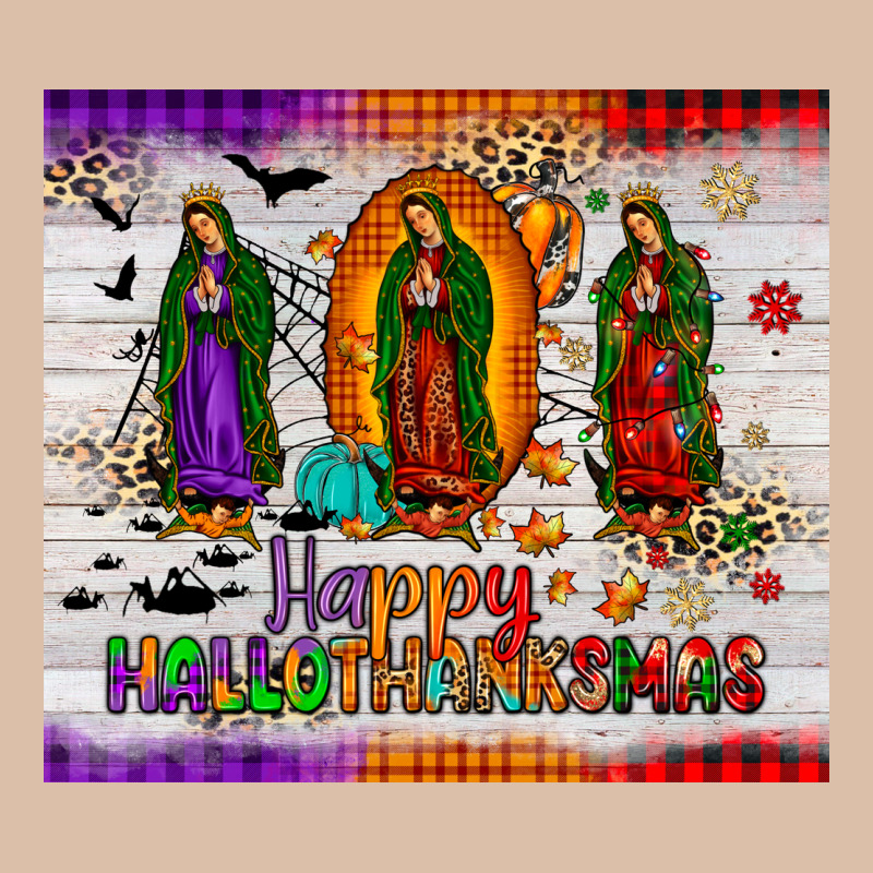 Our Lady Of Guadalupe Happy  Hallothanksmas Tumbler Urban Heavy Tee by JahusDesignShop | Teevron