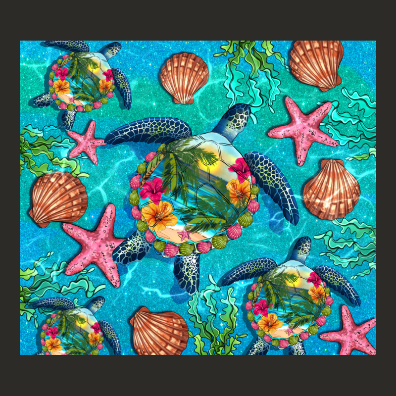 Turtle Summer Seashells Starfish Seaweed Heavy Core Tee by Artiststas | Teevron