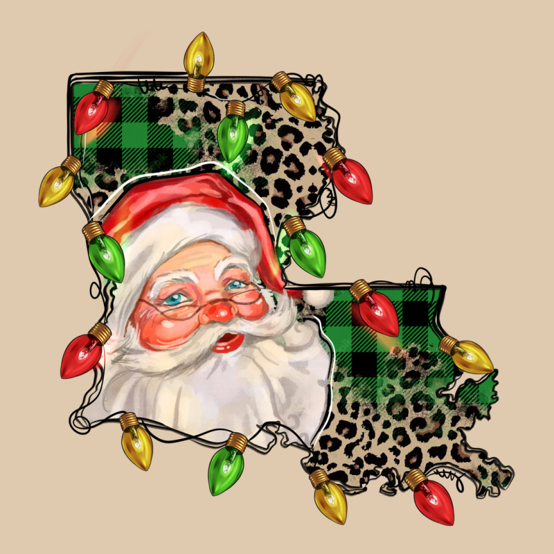 Louisiana Map Christmas Santa Heavyweight Sweatshirt by FaDigitalArtStudio | Teevron