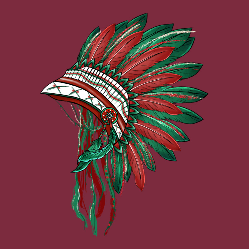 American Flag Indian Headdress Premium Hoodie by BarkalooDesign | Teevron