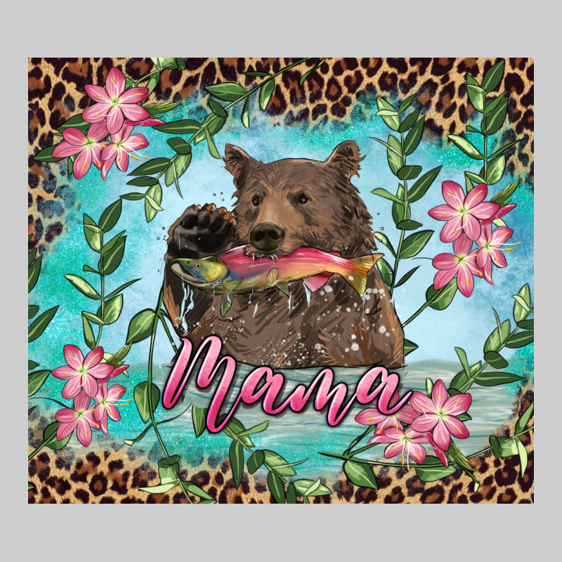 Mama Bear Haunting Fish Floral Premium Tee by RanaPortraitStore | Teevron