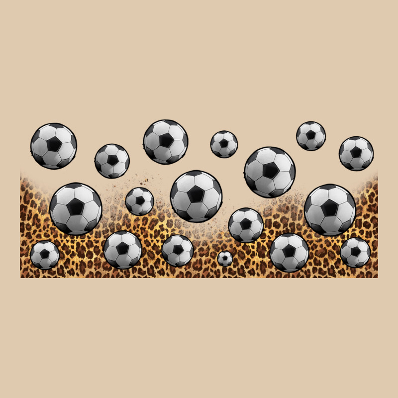 Leopard Soccer 16oz Libbey Glass Heavyweight Sweatshirt by HRA Design Shop | Teevron