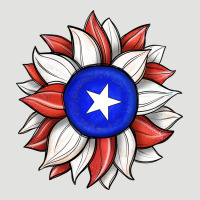 Sunflower Puerto Rico Flag Classic Tee | Teevron