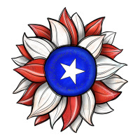 sunflower puerto rico flag | Teevron