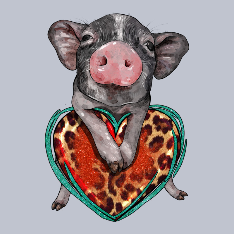 Baby Pig With Leopard Heart Premium Hoodie by BarkalooDesign | Teevron
