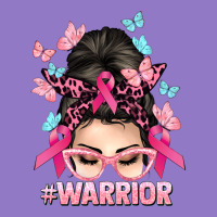 Warrior Cancer Messy Bun Cancer Awareness Urban Hoodie | Teevron