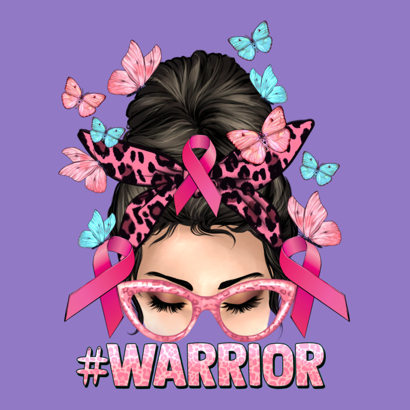Warrior Cancer Messy Bun Cancer Awareness Urban Hoodie by HowdyJamesFarm | Teevron