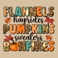 Flannels Hayrides Pumpkinsbonfires Heavyweight Hoodie | Teevron