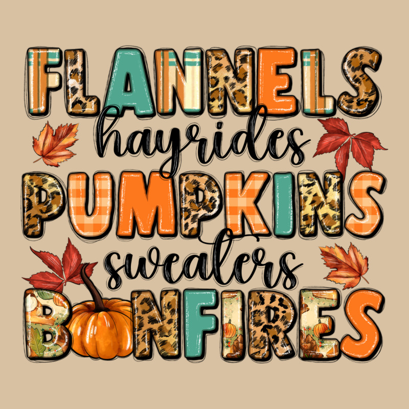 Flannels Hayrides Pumpkinsbonfires Heavyweight Hoodie by MaliasSmallBusiness | Teevron