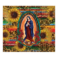sunflower serape lady of guadalupe | Teevron