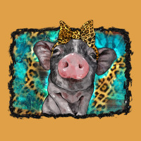 Baby Pig With Leopard Background Premium Hoodie | Teevron