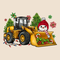 Christmas Bulldozer Snowman Urban Heavy Tee | Teevron