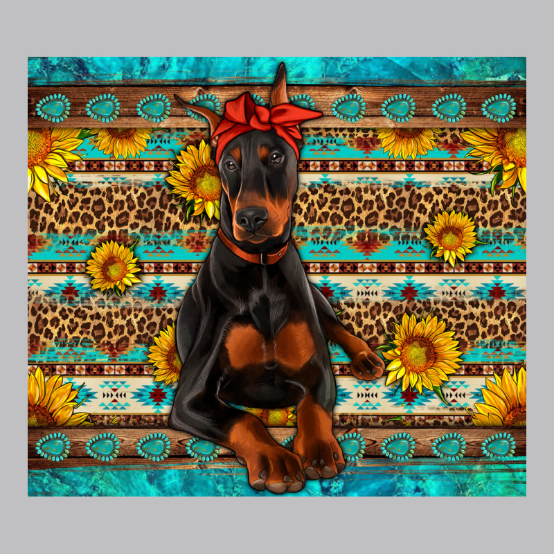 Doberman With Western Background Classic Tee by Artiststas | Teevron