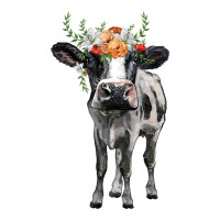 holstein cow floral wreath | Teevron
