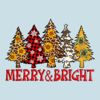 Merry And Bright Leopard Christmas Trees Ladies Tee | Teevron