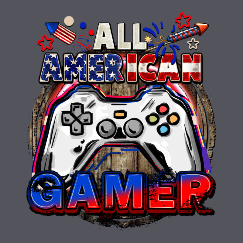 All American Gamer 4th Of July Vintage Hoodie by CowGirlArtShop | Teevron