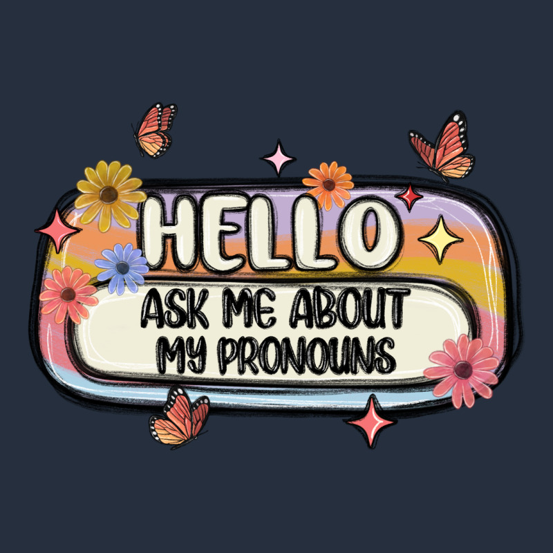 Ask Me About My Pronouns Zipper Hoodie by MaliasSmallBusiness | Teevron
