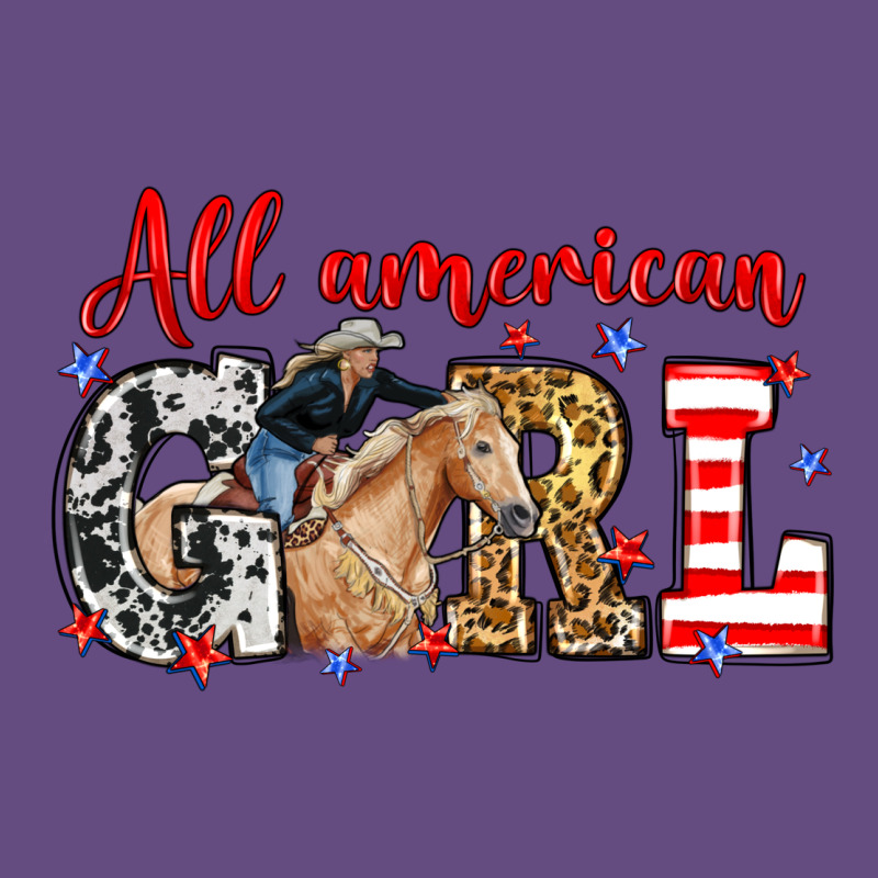 All American Girl With Cowgirl Vintage Hoodie by Neo Western | Teevron