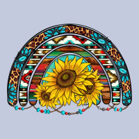 Western Sunflowers Aztec Leopard Serape  Rainbows Long Sleeve Tee | Teevron