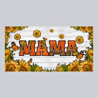 Sunflowers And Butterflies Mama License Plate Heavyweight Sweatshirt | Teevron
