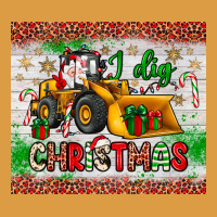 I Dig Christmas Bulldozer Santa Urban Heavy Tee | Teevron