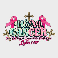 Heal Cancer Luke 1:37 Cross Cancer Awareness Urban Hoodie | Teevron