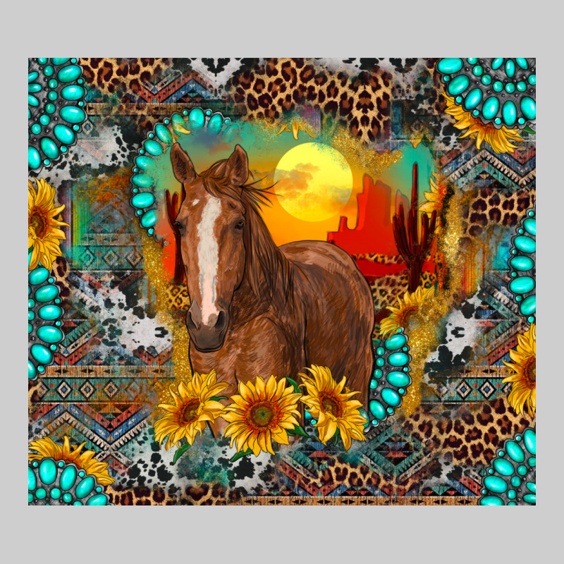 Western Horse And Desert Tumbler Premium Tee by RanaPortraitStore | Teevron