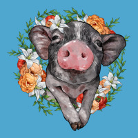 Baby Pig Floral Wreath Premium Hoodie | Teevron