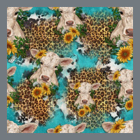 Charolais Cow And Sunflowers Seamless Pattern Heavyweight Sweatshirt | Teevron