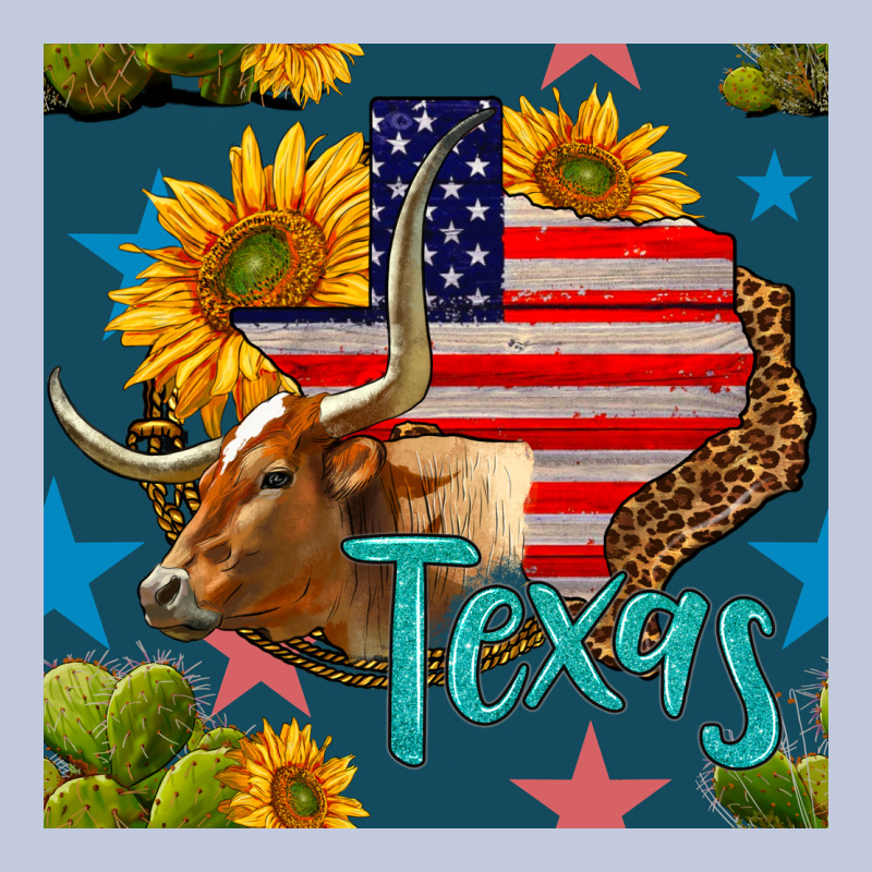 4th Of July Texas Map With Cow Seamless Pattern Long Sleeve Tee by BundleAndBundleShop | Teevron