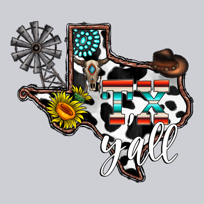 Tx Yall Western Heavyweight Sweatshirt by CowhideDigitalArt | Teevron
