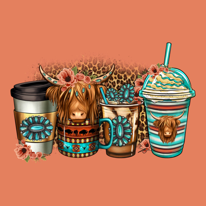 Serape Floral Longhaired Cow Coffee Cups Classic Tee by Jasminsmagicworld | Teevron