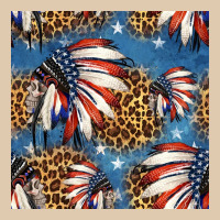 4th Of July Indian Headdress Seamless Pattern Heavyweight Sweatshirt | Teevron