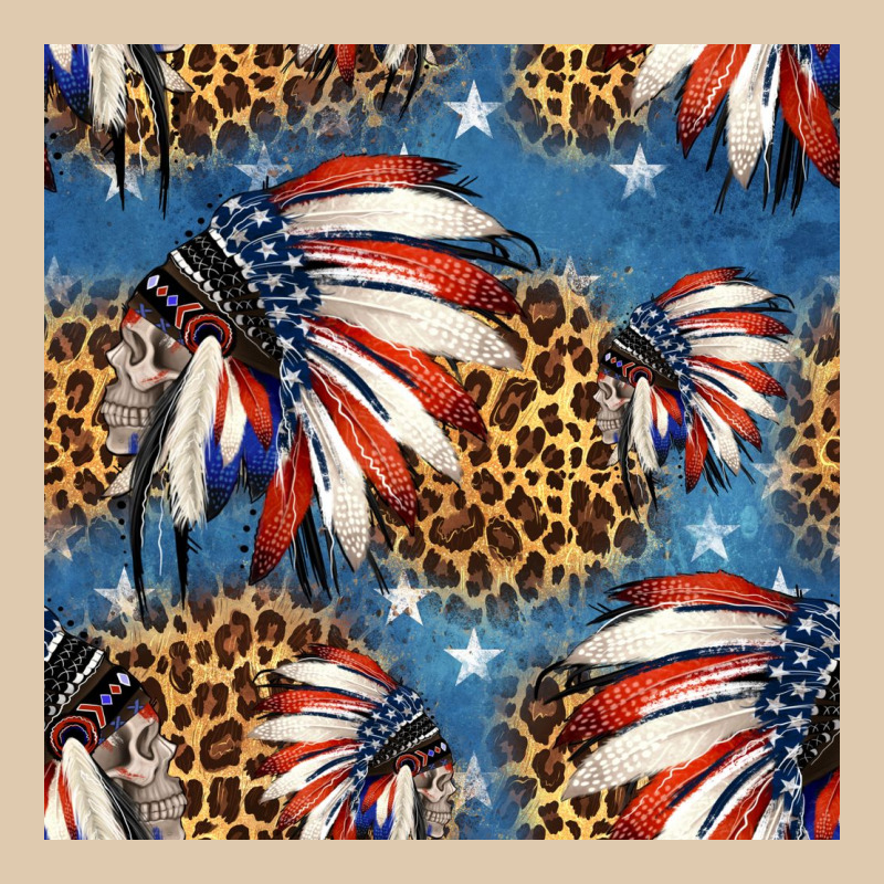 4th Of July Indian Headdress Seamless Pattern Heavyweight Sweatshirt by HRA Design Shop | Teevron