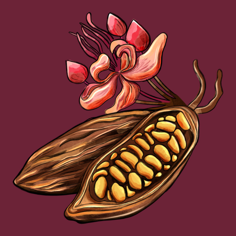 Cacao Beans And Flowers Long Sleeve Tee by AdoDesignShop | Teevron