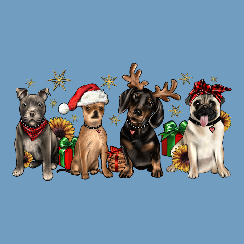 Christmas Chihuahua Pitbull Pug Dachshund Urban Heavy Tee by JahusDesignShop | Teevron