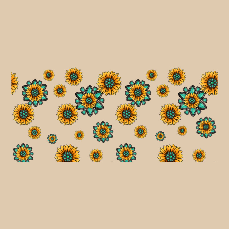Sunflowers And Turquoise 16oz Libbey Glass Heavyweight Sweatshirt by HRA Design Shop | Teevron