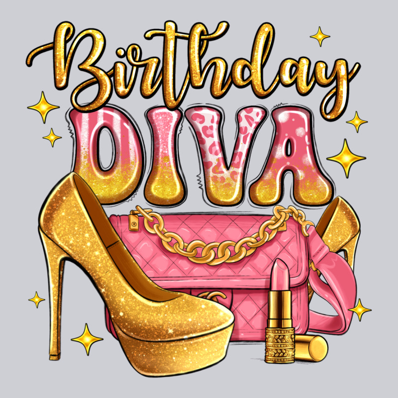 Birthday Diva Pink And Gold Glitter Classic Tee by LillyAllenDesigns | Teevron
